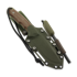 MK Knives & Tools Venn "Camp Ant" veitsi, Brown Micarta/OD Green G-10, Blasted