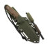 MK Knives & Tools Venn "Camp Ant" knife, Brown Micarta/OD Green G-10, Blasted