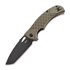 MKM Knives Ciras - Black Top Shield - G10 sulankstomas peilis, žalia MKCR-GODB