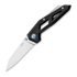 MKM Knives Edge Liner kääntöveitsi, Black anodized aluminum MKEGL-ABK