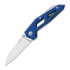 MKM Knives Edge Liner kääntöveitsi, Blue anodized aluminum MKEGL-ABL