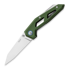MKM Knives Edge Liner sulankstomas peilis, Green anodized aluminum MKEGL-AGR