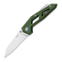 MKM Knives Edge Liner kääntöveitsi, Green anodized aluminum MKEGL-AGR