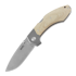MKM Knives Hero - Stonewashed - Canvas Micarta 折叠刀, natural MKHR-NCT