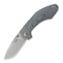 MKM Knives Hero - Stonewashed - Denim Micarta sulankstomas peilis, mėlyna MKHR-DCT