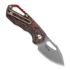 MKM Knives Isonzo Clip Point SW sulankstomas peilis, Lava Flow CF MKFX03-3CL