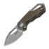 MKM Knives Isonzo M390 Clip Point sulankstomas peilis, bronze anodized titanium MKFX03M-3TBR