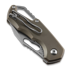 MKM Knives Isonzo M390 Clip Point sulankstomas peilis, bronze anodized titanium MKFX03M-3TBR
