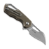 MKM Knives Isonzo M390 Hawkbill sulankstomas peilis, bronze anodized titanium MKFX03M-1TBR