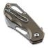 MKM Knives Isonzo M390 Hawkbill sulankstomas peilis, bronze anodized titanium MKFX03M-1TBR