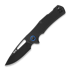 MKM Knives LOV - Top Shield Black - FRN kääntöveitsi, musta MKLV-PBK
