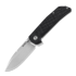 MKM Knives Maximo sulankstomas peilis, Black canvas micarta MKMM-BCT