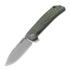 MKM Knives Maximo sulankstomas peilis, Green canvas micarta MKMM-GCT