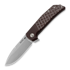 MKM Knives Maximo SW sulankstomas peilis, Burgundy canvas micarta MKMM-BUCT