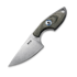MKM Knives Mikro 1 - Stonewashed - Canvas Micarta halskniv, grön MKMR01-GC