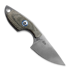 MKM Knives Mikro 1 - Stonewashed - Canvas Micarta halskniv, grön MKMR01-GC