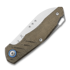 MKM Knives Root 折叠刀, Green Canvas Micarta MKRT-GC