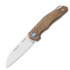MKM Knives Root 折叠刀, Natural Canvas Micarta MKRT-NC