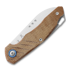 MKM Knives Root 折叠刀, Natural Canvas Micarta MKRT-NC