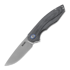 MKM Knives Timavo kääntöveitsi, Black canvas micarta MKVP02-BC