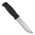 Morakniv Garberg (Leather Sheath) - Stainless Steel - Black bushcraft knife 12635