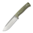 Coltello NN Knives Adventurer II, Green Micarta, Leather Sheath