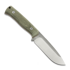 NN Knives Adventurer II peilis, Green Micarta, Leather Sheath