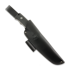 Coltello NN Knives Adventurer II NC Milled, Black Richlite, Leather Sheath