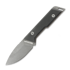 NN Knives Proto Wild Drop Point NC Milled peilis, Black Richlite