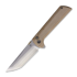 North Mountain Blade Chop 2 Button Lock Tan Micarta kääntöveitsi