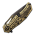 Сгъваем нож North Mountain Blade Gold Nocturne Linerlock 24K