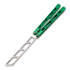 NRB Knives Ultralight balisong trainer, green