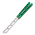 NRB Knives Ultralight balisong trainer, green