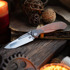 Null Knives - Vandal - Brown Micarta