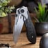 Null Knives Voodoo Doll - Black Camo CF folding knife