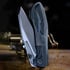 Null Knives Voodoo Doll - Black Micarta folding knife