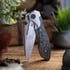 Null Knives Voodoo Doll - Damasteel/Black Camo CF folding knife