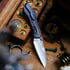 Null Knives Voodoo Doll - Purple Haze Carbon Fiber sulankstomas peilis