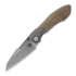 Null Knives Voodoo - Natural Micarta 折叠刀