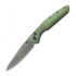 Coltello pieghevole Olamic Cutlery Aura Auto, Rainforest Texwash Titanium