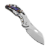 Coltello pieghevole Olamic Cutlery Busker 365 Largo, High Polish/Funky Holes, Satin