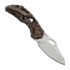 Olamic Cutlery Busker CF Magnacut Semper sulankstomas peilis, Antique Ti & Fatcarbon/Volcanic