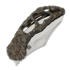 Olamic Cutlery Busker CF Magnacut Semper sulankstomas peilis, Antique Ti & Fatcarbon/Volcanic