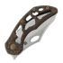 Olamic Cutlery Busker CF Magnacut Semper sulankstomas peilis, Aphotic Titanium & Fatcarbon