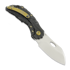 Couteau pliant Olamic Cutlery Busker M390 Largo, Aphotic Flow Molten Carving