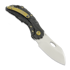 Couteau pliant Olamic Cutlery Busker M390 Largo, Aphotic Flow Molten Carving
