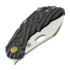 Couteau pliant Olamic Cutlery Busker M390 Largo, Aphotic Flow Molten Carving