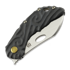Couteau pliant Olamic Cutlery Busker M390 Largo, Aphotic Flow Molten Carving