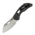 Olamic Cutlery - Busker M390 Largo, Carbon Fiber Volcanic Funky Holes