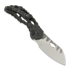 Couteau pliant Olamic Cutlery Busker M390 Largo, Carbon Fiber Volcanic Funky Holes